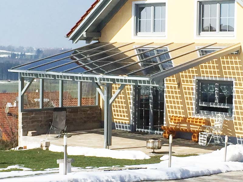 Terrassenuberdachung Mit Glasdach Selber Bauen Verglasungsprofile